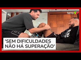 Neymar mostra sofrimento em tratamento de lesão: 'Sem dor não há cura'