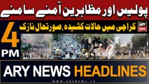 ARY News 4 PM Headlines 24th February 2024 | Karachi Protest Update