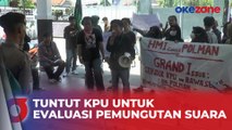 Mahasiswa HMI Gelar Unjuk Rasa di Depan KPU Sulawesi Barat, Nyaris Adu Jotos dengan Aparat