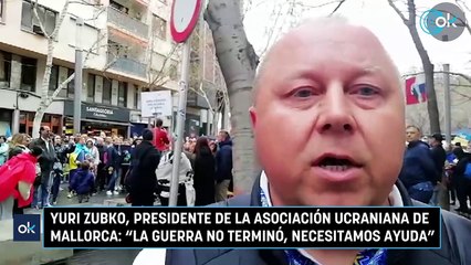 Yuri Zubko, presidente de la Asociación Ucraniana de Mallorca La guerra no terminó, necesitamos ayuda