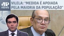 Gilmar Mendes alerta sobre possibilidade de motins nos presídios com fim das ‘saidinhas’