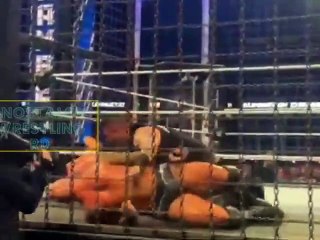 Randy orton brutal DDT to Kevin owens inside the WWE Elimination Chamber