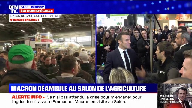 Le président de la République face aux revendications des agriculteurs