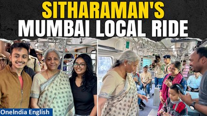 Finance Minister Nirmala Sitharaman's Surprise Mumbai Local Train Ride | Oneindia News