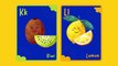 Alphabet ABC Fruits & Vegetables names - ABC Fruits for Children - Learn Alphabet with Fruits for Toddlers & Kids