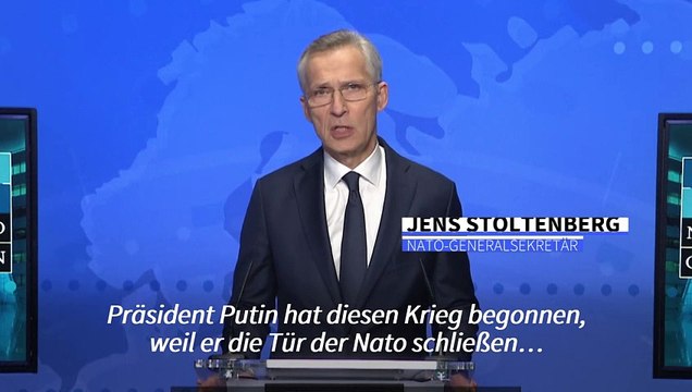 Stoltenberg: Ukraine ist der Nato näher als je zuvor