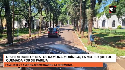 Despidieron los restos Ramona Morínigo, la mujer que fue quemada por su pareja