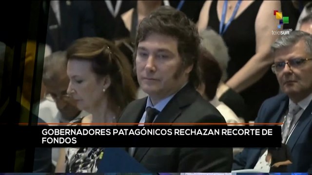 teleSUR Noticias 11:30 24-02: Gobernadores patagónicos rechazan recortes de fondos