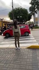 Busy Crosswalks In Peru