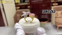Latest 18k Gold Ring Designs with Weight | Gold rings designs 2024 | Gold Ring designs for women