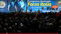 Tajani eletto segretario di Forza Italia, ecco l'applauso al congresso del partito