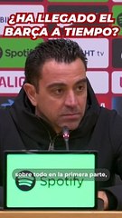 XAVI cree que aún hay tiempo para ganar la LIGA y la CHAMPIONS