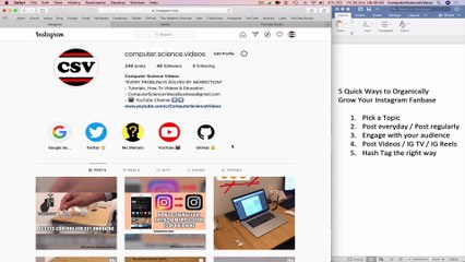 How to ORGANICALLY Grow Your Instagram Fanbase - The Top Secrets!! | New