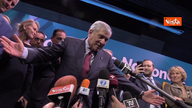 Congresso di Forza Italia, Tajani: Puntiamo a superare il 10% alle europee
