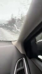 Statale 36 imbiancata da una "grandinata" fuori stagione