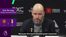 Ten Hag insists United showed 'big character' despite disastrous defeat