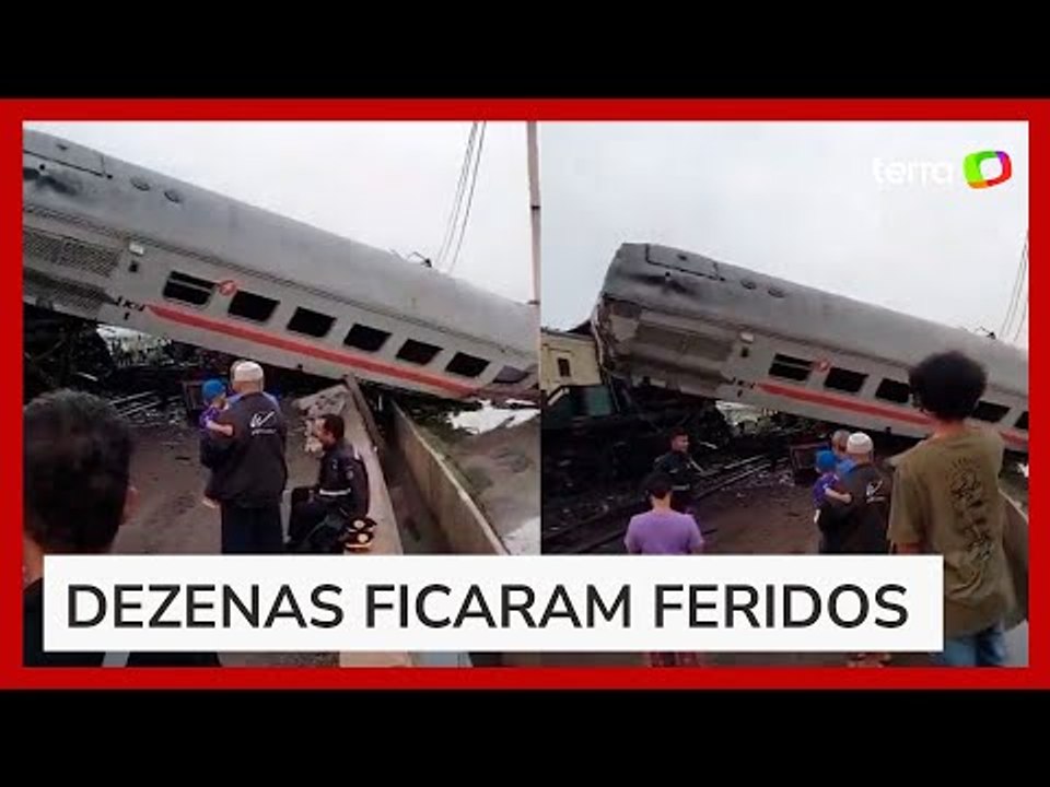Colisão de trens deixa ao menos quatro mortos e dezenas de feridos na Indonésia