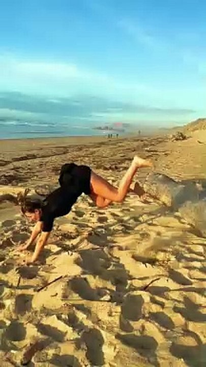 Salto sur la plus belle plage de france