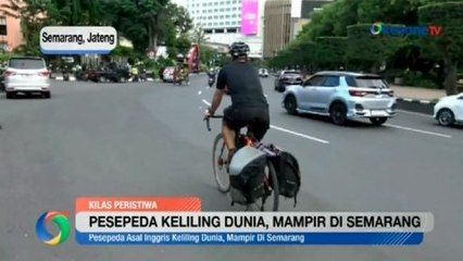 Pesepeda asal Inggris Keliling Dunia, Mampir di Semarang
