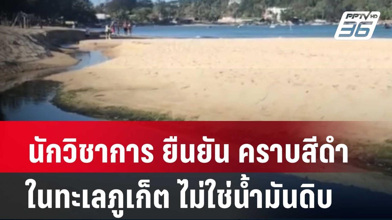 นักวิชาการ ยืนยัน คราบสีดำในทะเลภูเก็ต ไม่ใช่น้ำมันดิบ| โชว์ข่าวเช้านี้ | 25 ก.พ. 67