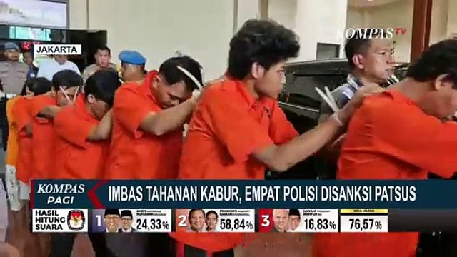 Imbas Tahanan Kabur, 4 Polisi Polsek Tanah Abang Disanksi Patsus