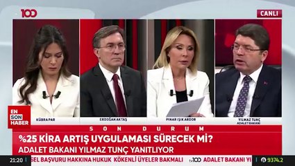 Yılmaz Tunç: Yüzde 25 kira artışı durumuna gerek kalmayacak