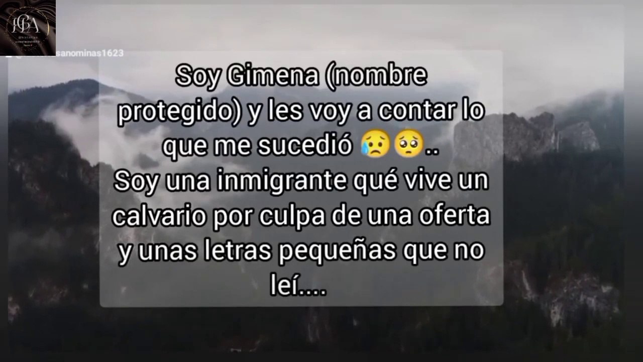 Gimena-historias de personas contandonos sus experiencias de forma anónimas conocelas ya!!