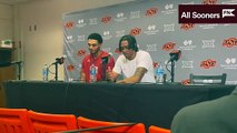 Rivaldo Soares and Javian McCollum Bedlam post-game