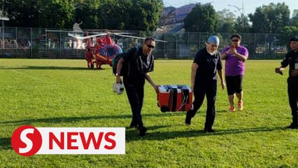 Bomba helicopter rushes donor heart from Melaka to KL for early-morning transplant