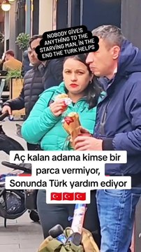 Aç kalan adama kimse yardım etmiyor!