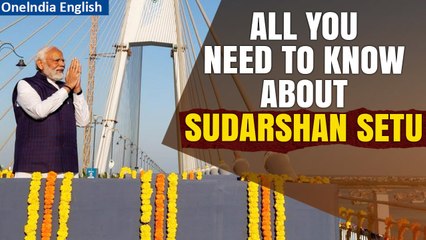 PM Modi Inaugurates Sudarshan Setu, India's Longest Cable-Stayed Bridge| Details Inside | Oneindia