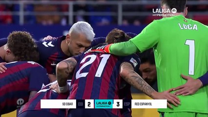 Resumen de SD Eibar vs RCD Espanyol (2-3)
