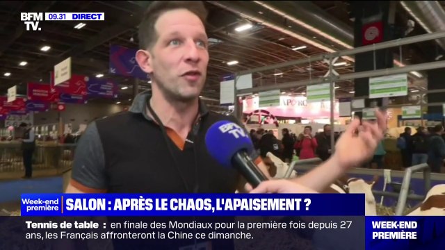 24 heures après le chaos, l'ambiance n'est plus la même dans les allées du Salon de l'agriculture