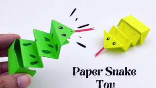 Paper Snake Craft / How to Make Snake With Paper At Home / Paper Craft / Easy Paper Snake ToyK