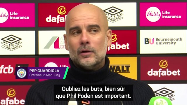 Guardiola : “Phil Foden est devenu un joueur de classe mondiale