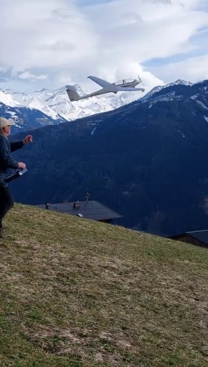 Hangflug, Grob twin Acro beinahe Absturz beim Start