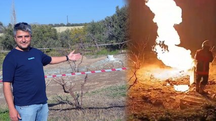 Sondaj sırasında kuyudan yanıcı gaz çıktı