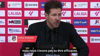 Simeone : "L'entraîneur prépare mal les matches à l'extérieur"