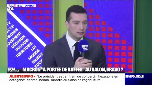 Jordan Bardella: Partout où Emmanuel Macron passe, il suscite du rejet et du désordre
