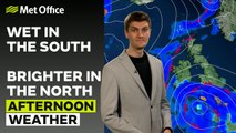 Met Office Afternoon Weather Forecast 25/02/24 - Rain and strong winds in the south