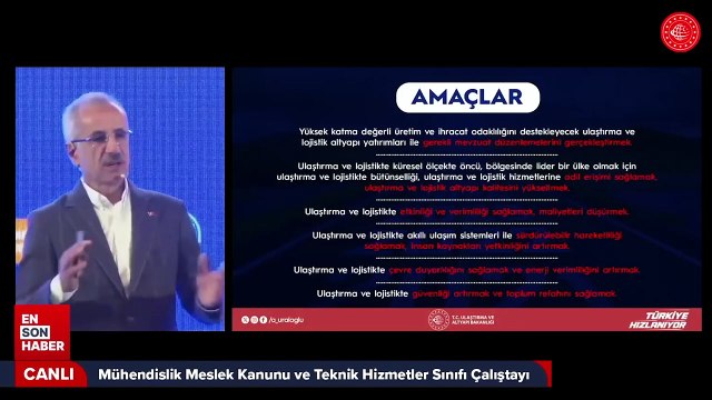 Uraloğlu, ulaştırmada 2028 hedeflerini açıkladı