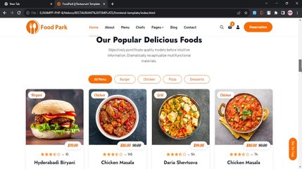 Overview of Frontend Template in Laravel | Restaurant E-commerce Project in Laravel #10