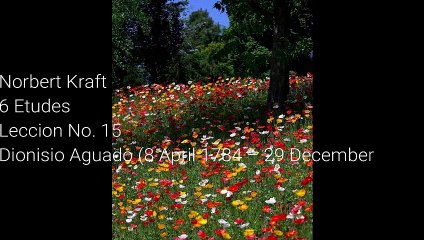 Norbert Kraft - 6 Etudes Leccion No 15 (Dionisio Aguado)