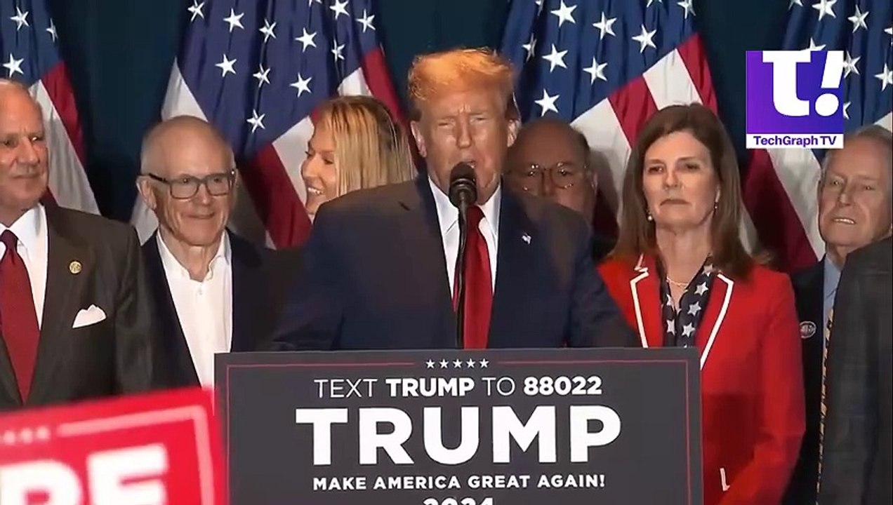 Donald Trump after defeating haley - TG TV