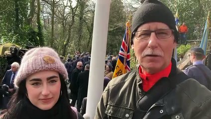 Mi Amigo bomber crash 80th anniversary service in Endcliffe Park Sheffield