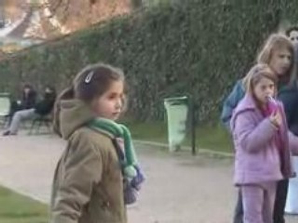 Bulles de savon au Trocadéro