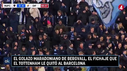 El golazo maradoniano de Bergvall, el fichaje que el Tottenham le quitó al Barcelona