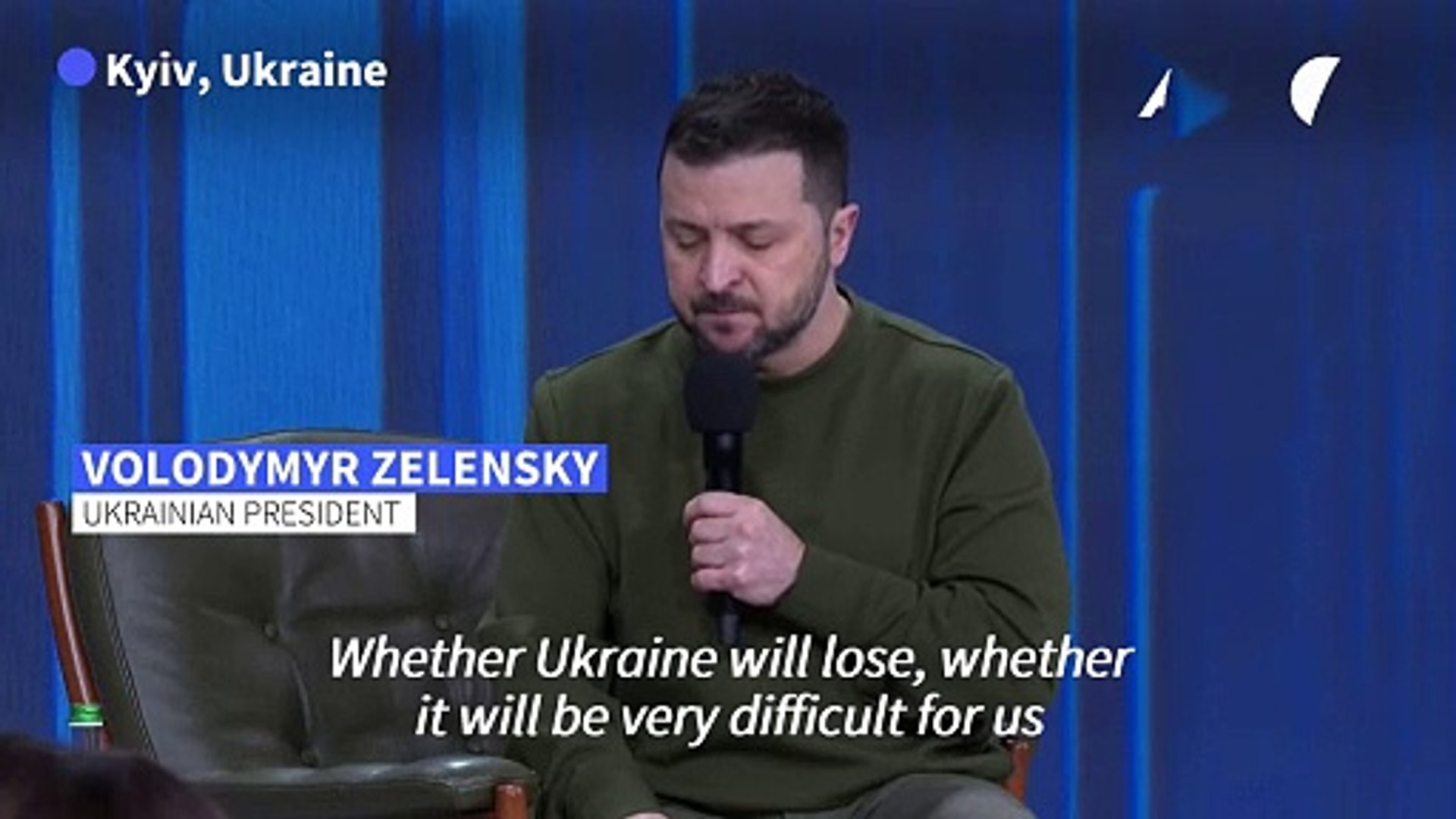 Ukraine's victory 'depends on you', Zelensky tells the West - video  Dailymotion
