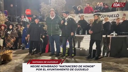 Negre nombrado “Matancero de Honor” por el Ayuntamiento de Guijuelo