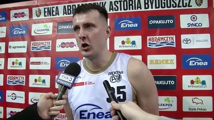 Damian Jeszke po meczu Enea Abramczyk Astoria Bydgoszcz - Polonia Warszawa